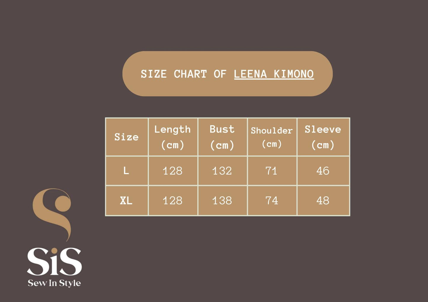 Leena kimono (Brown)