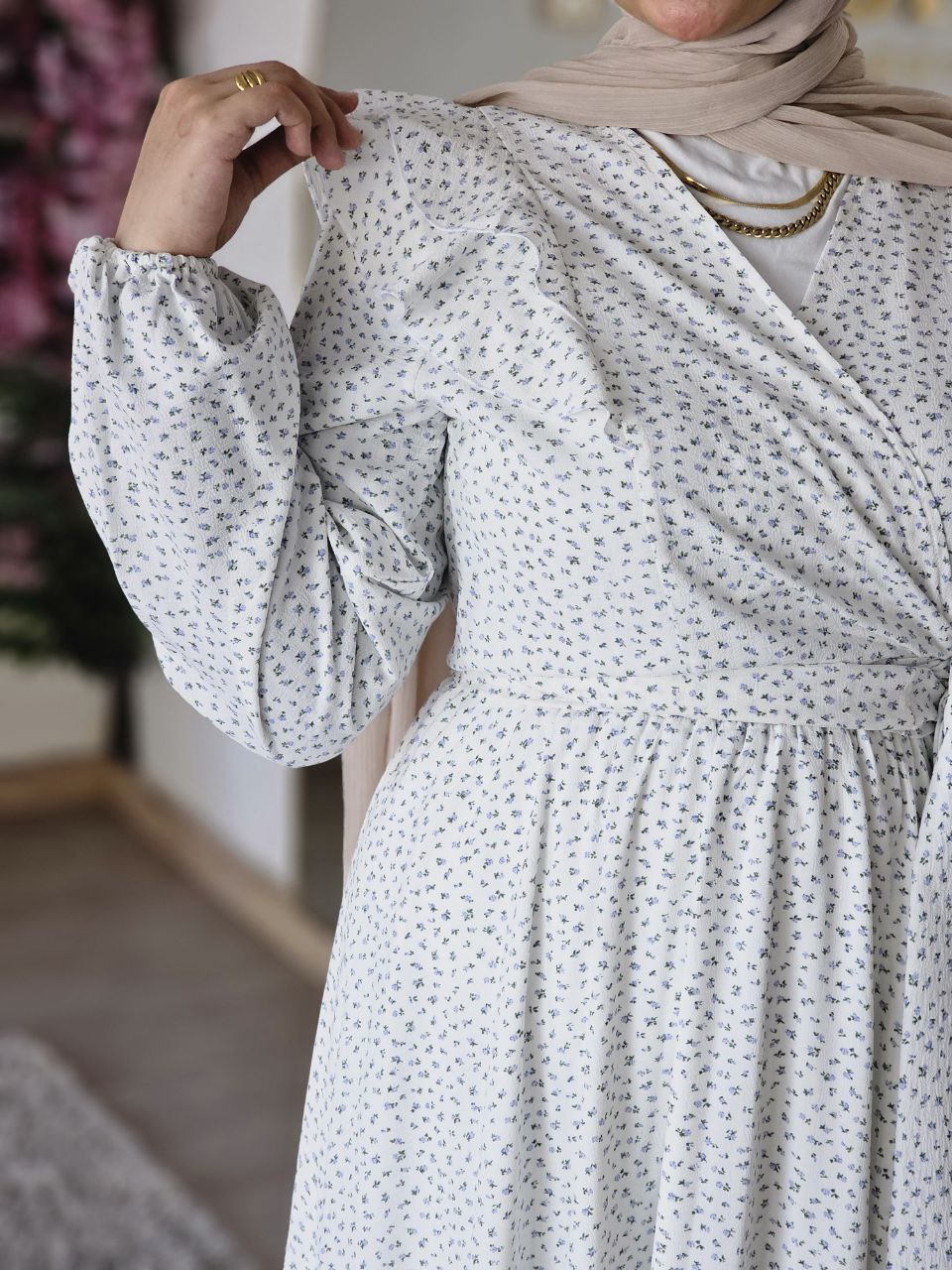 Farah Suit (Blue Florals)
