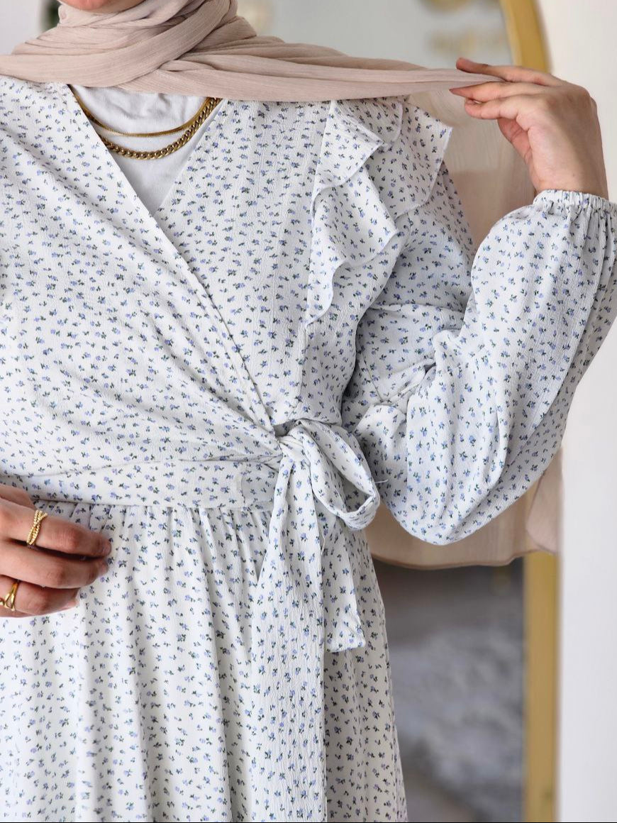 Farah Suit (Blue Florals)