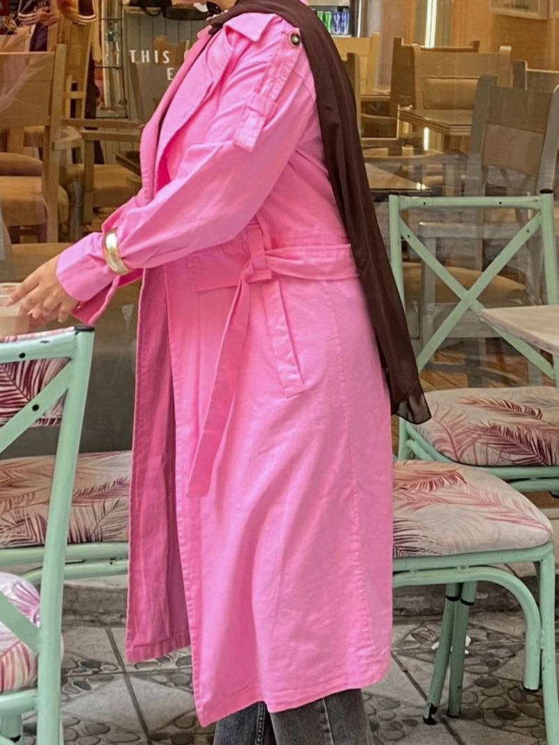 Trench coat (Hot Pink)