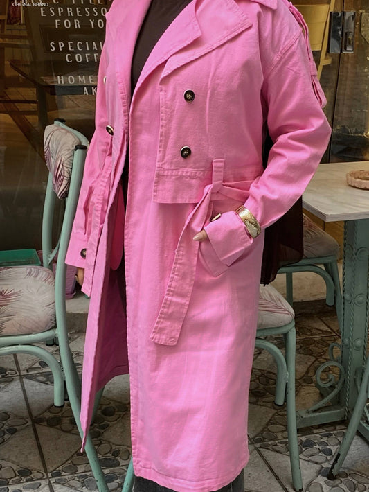 Trench coat (Hot Pink)
