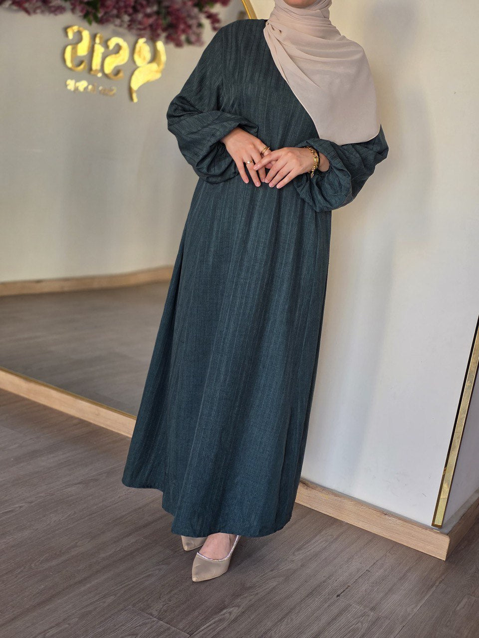Mira Abaya (Dark Teal)