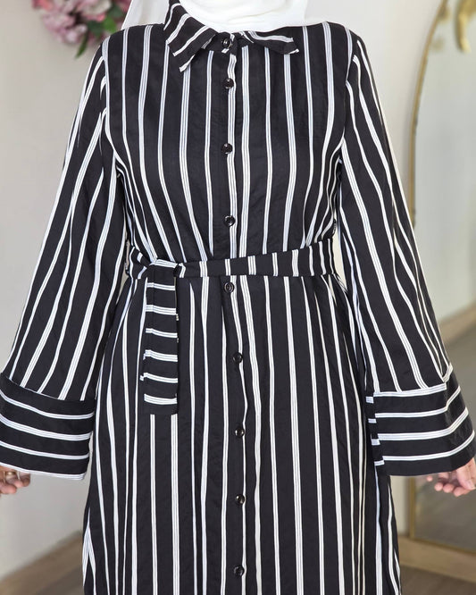 Judy Dress (Black & White)
