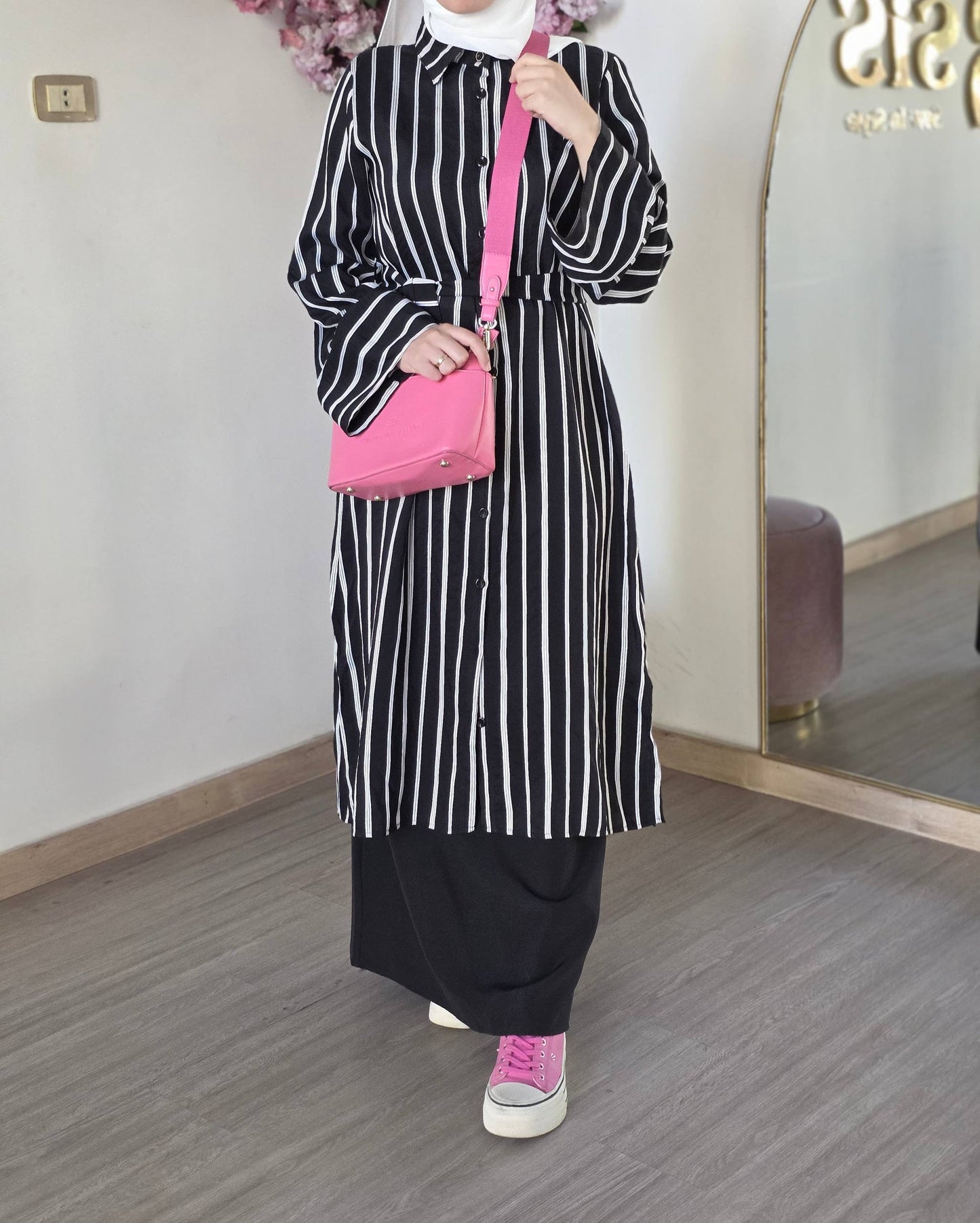 Judy Dress (Black & White)