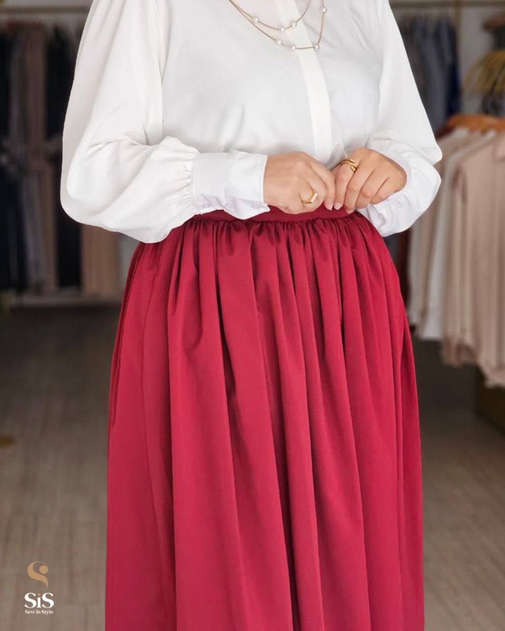 Mia skirt (Maroon)