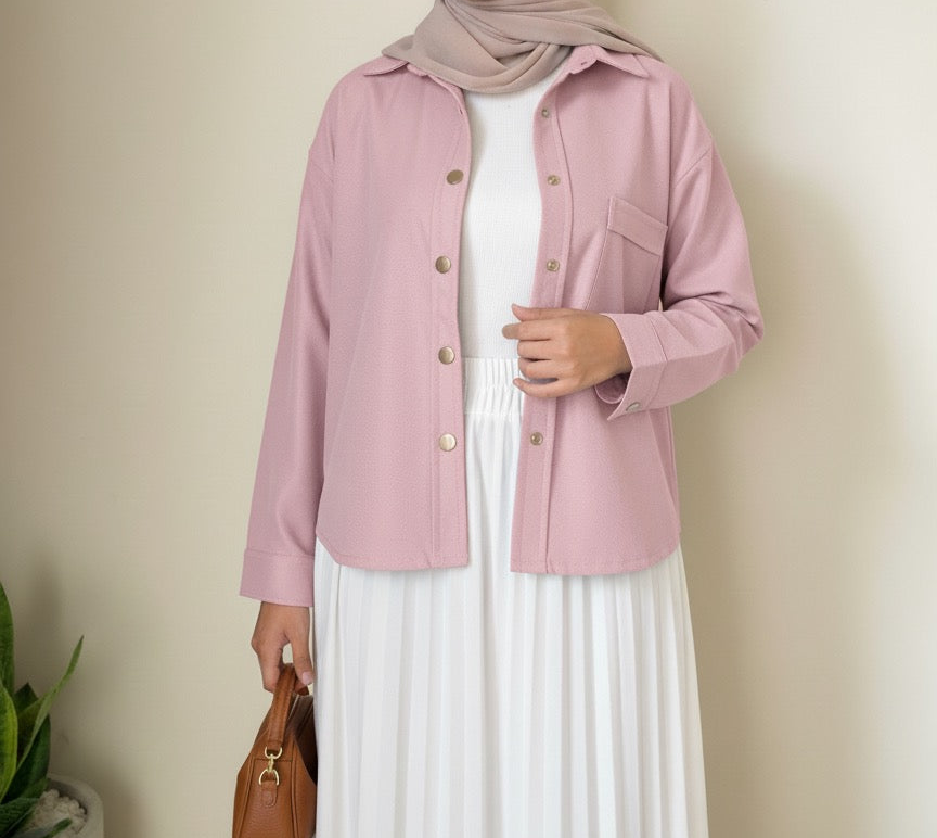 Crop jacket(pink)