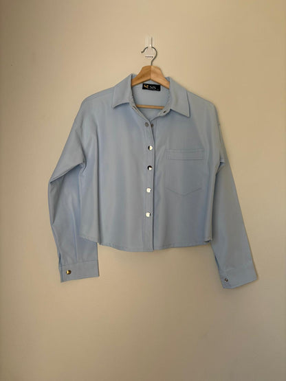 Crop jacket(baby blue)