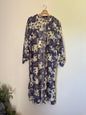 Floral Kimono (White & Teal)