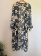 Floral Kimono (White & Blue)