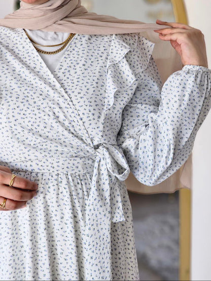 Farah Suit (Blue Florals)