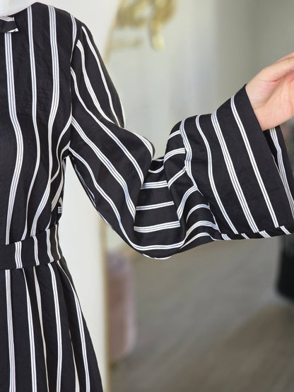 Judy Dress (Black & White)